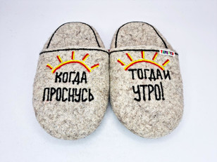 Тапочки «Когда проснусь»